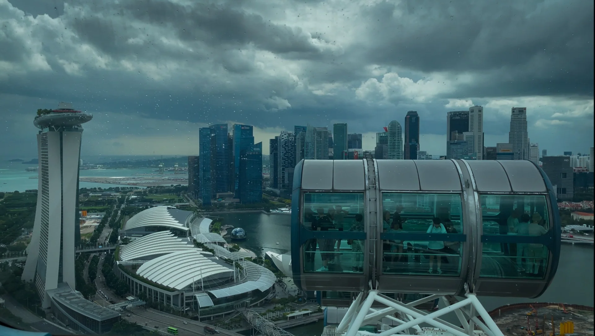 Singapore Flyer view from capsule